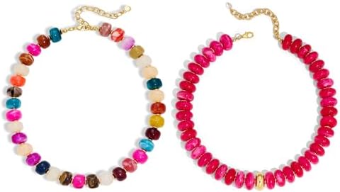Colorful Chunky Beaded Necklaces for Women
