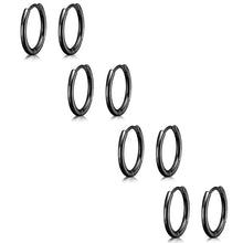 Load image into Gallery viewer, 14K Gold Plated Huggie Hoop Earrings — Stacking Set, Hypoallergenic