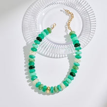 将图片加载到图库查看器，Colorful Green Chunky Beaded Collar Necklace for Women – view 3