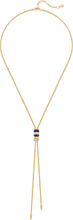 Load image into Gallery viewer, Lariat Y Necklace for Women Long Gold Plated Cord Pendant