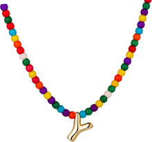 将图片加载到图库查看器，Bubble Y Initial Gold Necklaces for Women Trendy