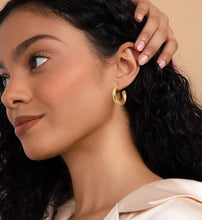 Load image into Gallery viewer, 6 Pairs Simple Gold Hoop Earrings Set for Women Trendy, 14K Gold Plated Chunky Hollow Tube Hoops Earrings, Hypoallergenic Lightweight Large Hoops Jewelry 25/30/35mm