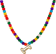 将图片加载到图库查看器，Bubble I Initial Gold Necklaces for Women Trendy