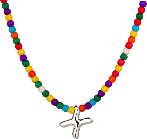 Bubble X Initial Silver Necklaces for Women Trendy