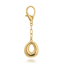 将图片加载到图库查看器，Gold Bubble Initial Keychain For Women