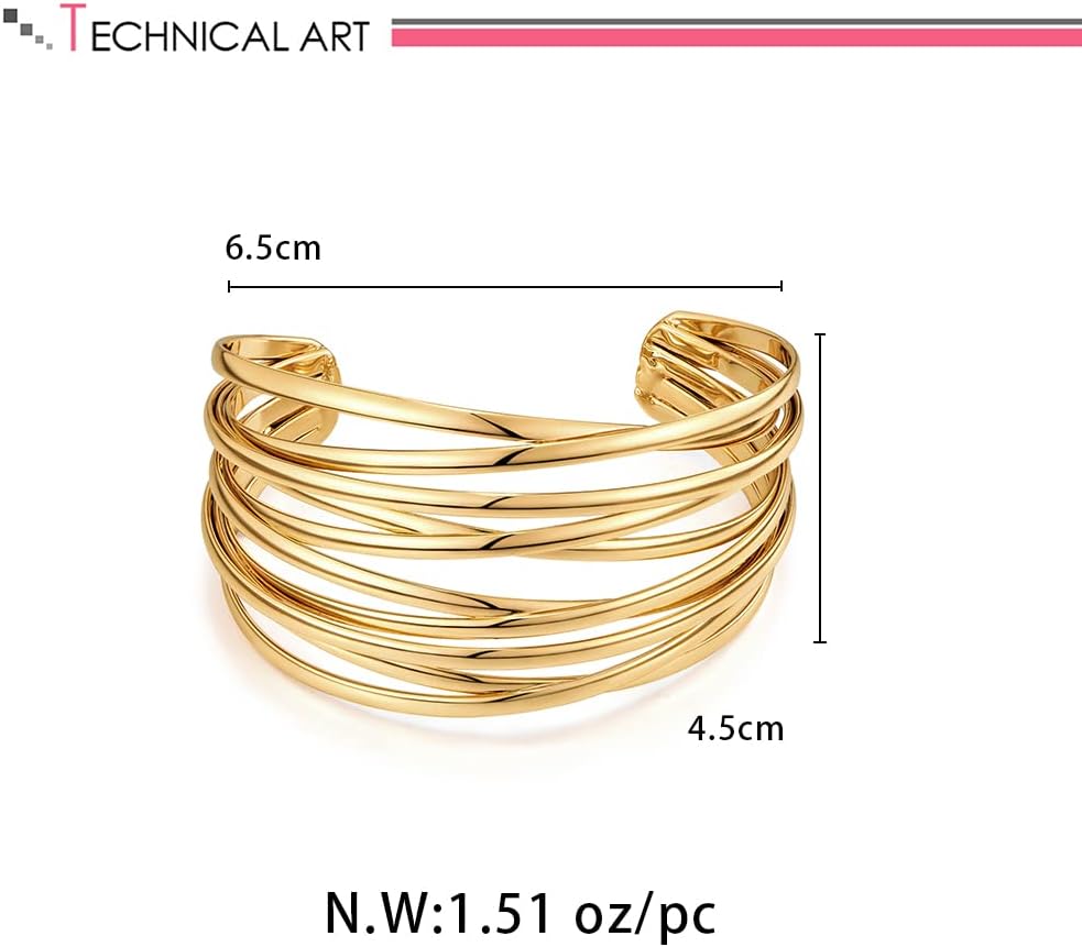 Twisted Gold Bracelets For Women – view 6