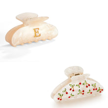 Load image into Gallery viewer, Acrylic Letter E Hair Clips