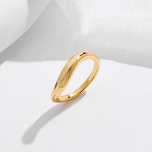 Load image into Gallery viewer, Wave Gold Rings For Women – view 4