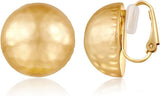Burnt Gold Clip On Earrings