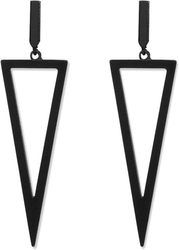 Metal Triangle Danlge Drop Earrings For Women Costume Jewelry