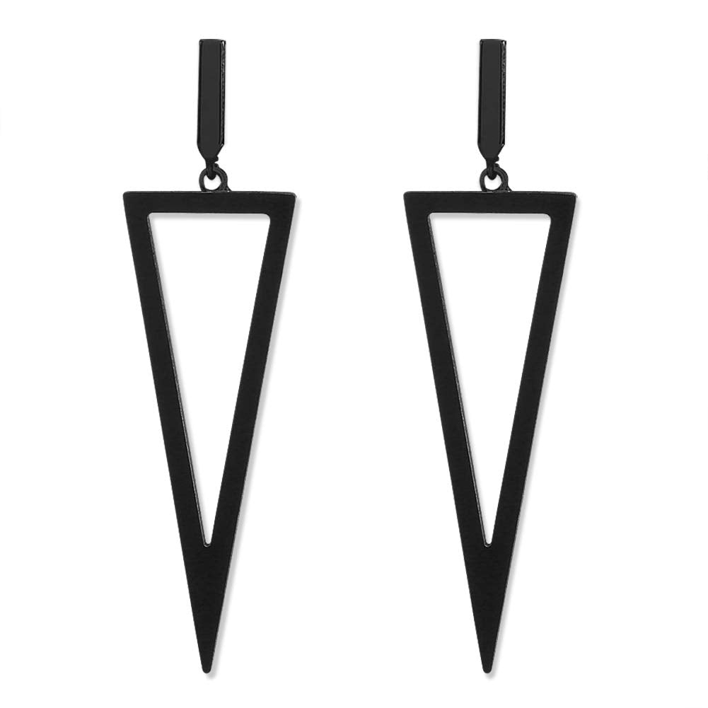 Metal Triangle Danlge Drop Earrings For Women Costume Jewelry – view 8
