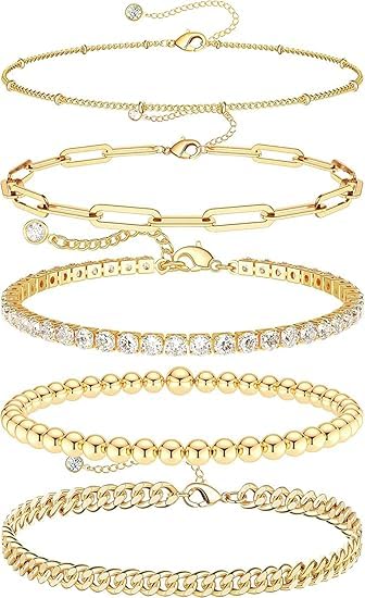 Sterling Silver Plated Bracelets Set for Women – view 11