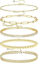 将图片加载到图库查看器，Sterling Silver Plated Bracelets Set for Women – view 11
