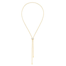 将图片加载到图库查看器，Gold Long Y‑Lariat Necklace Women Dainty Drop Jewelry – view 9