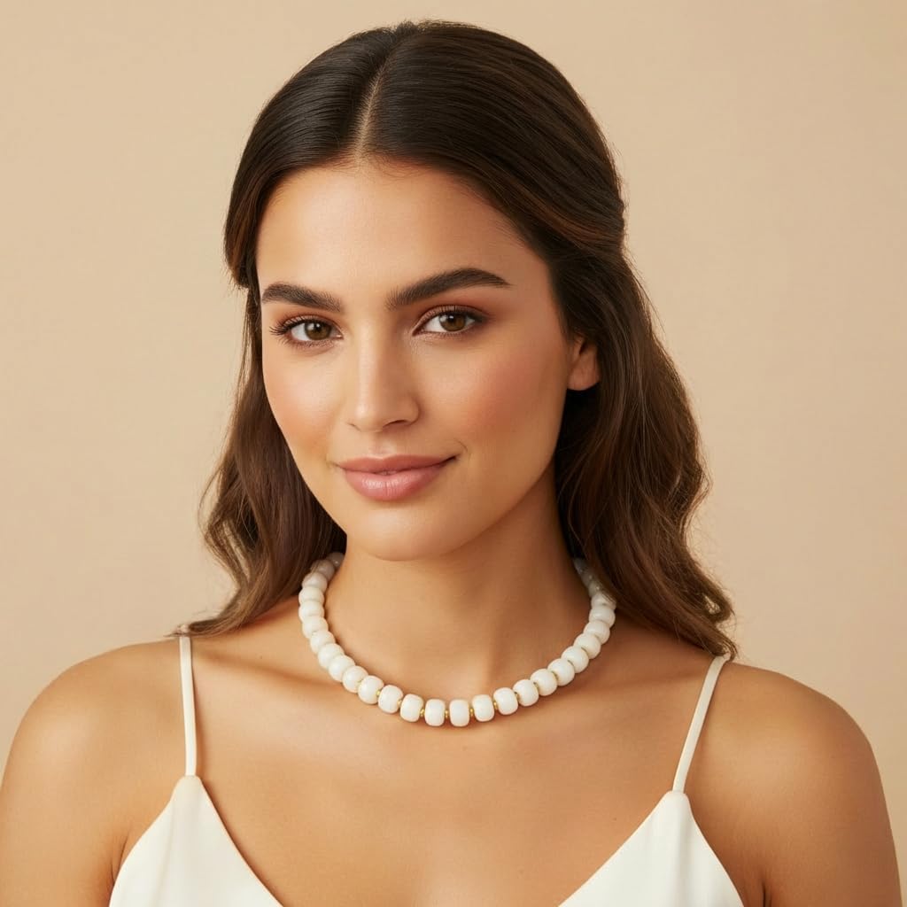 Resin Chunky Beaded Necklace for Women – view 3