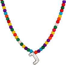 Load image into Gallery viewer, Bubble J Initial Silver Necklaces for Women Trendy
