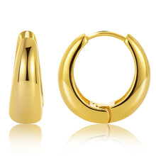 Load image into Gallery viewer, Chunky Gold Hoop Earrings for Women, Hypoallergenic