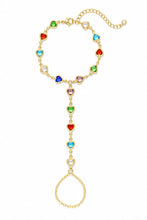 Load image into Gallery viewer, Gold Hand Chain Bracelets — 3 Pieces, 14K Plated Set