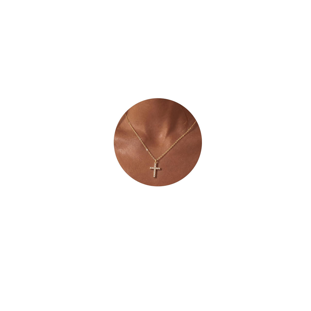 Gold Cross Necklace For Women, Sterling Silver – view 19