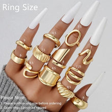 Load image into Gallery viewer, 90 Pieces Gold Jewelry Set for Women, 9 Necklace, 24 Bracelet, 22 Earrings, 35 Knuckle Rings Gold Plated Jewerly set for Women Gift