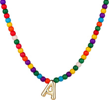 Load image into Gallery viewer, Bubble A Initial Gold Necklaces for Women Trendy
