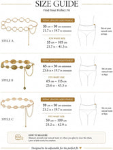 将图片加载到图库查看器，3 PCS Western Gold Belt for Women