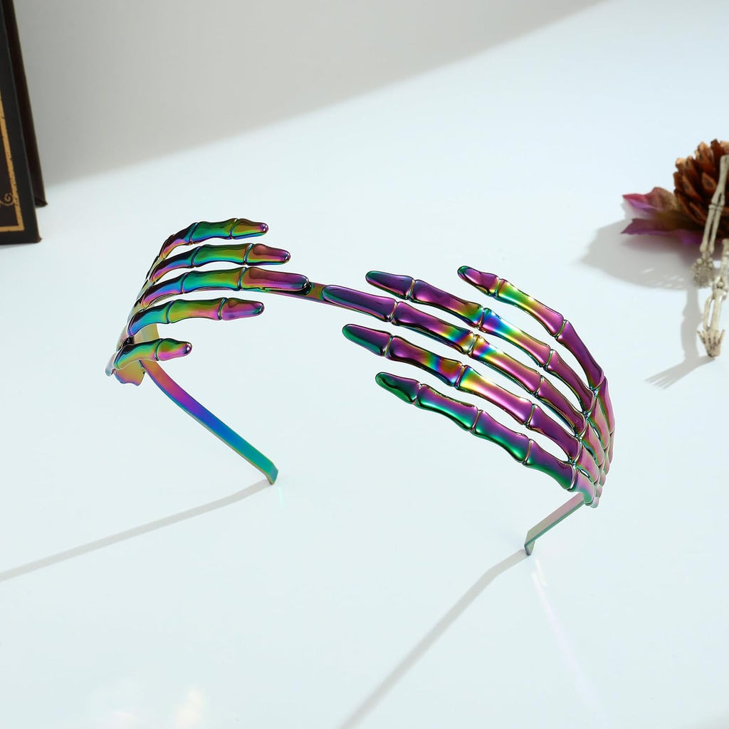 Purple Skeleton Hand Halloween Headbands For Women Trendy – view 6