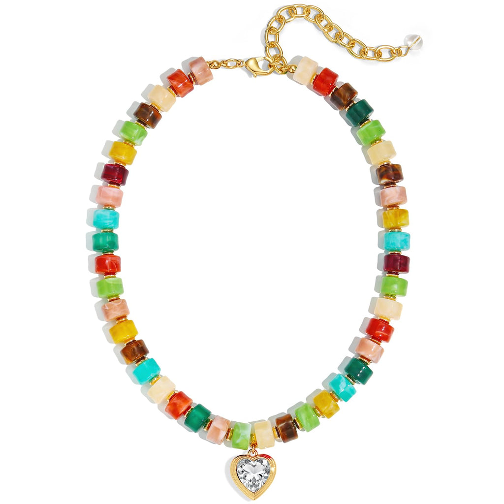 Resin Chunky Beaded Necklace for Women – view 55