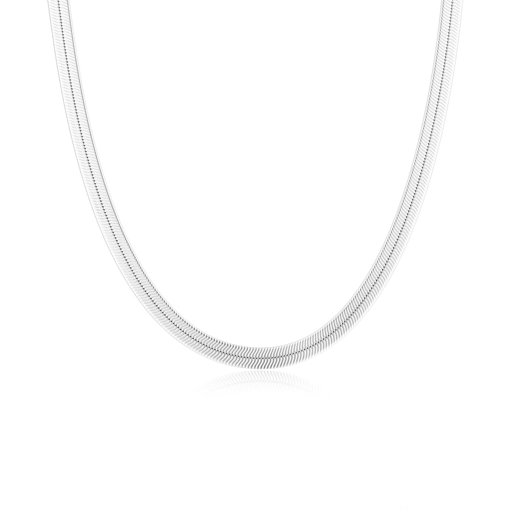 14K Gold Plated Herringbone Necklaces for Women, Non-Tarnish