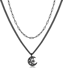 将图片加载到图库查看器，Sun And Moon Gothic Necklace For Women