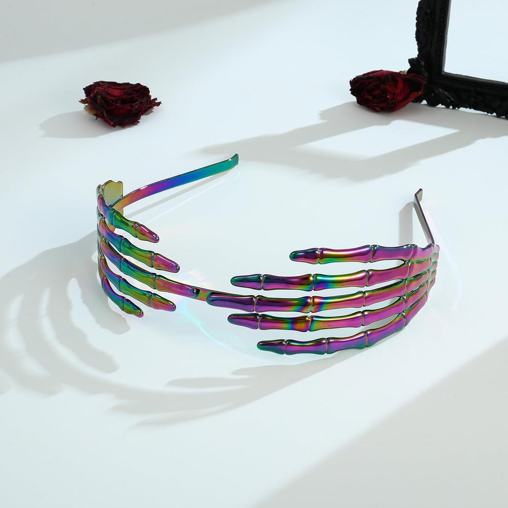 Purple Skeleton Hand Halloween Headbands For Women Trendy – view 5