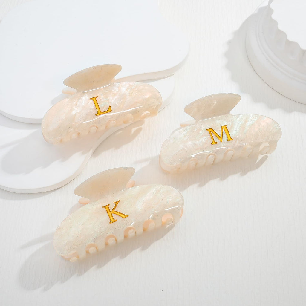 Teacher Appreciation Gifts Acrylic Letter Hair Clips For Women