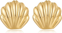 Load image into Gallery viewer, Seashell Stud Earrings For Women