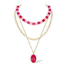 Load image into Gallery viewer, Layered Beaded Necklace for Women Colorful Pendant – view 7