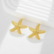 Load image into Gallery viewer, Conch Sell Earrings Gold Stud For Women – view 6