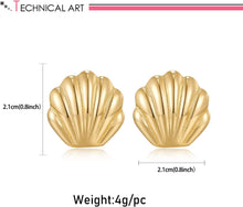 Load image into Gallery viewer, Seashell Stud Earrings For Women – view 6