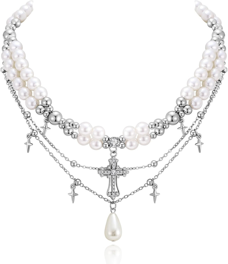 Goth Cross Necklace For Women