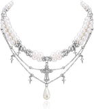 Goth Cross Necklace For Women