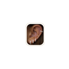 将图片加载到图库查看器，Small Gold Huggie Hoop Stud Earrings Set for Women Stack, Flat Back 316L Hypoallergenic 14K Plated Cartilage Helix Tragus Earrings for Multiple Piercings, Sleeper Earrings Cute 6 Pairs Jewelry Gifts