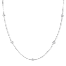 将图片加载到图库查看器，Dainty Gold Silver Necklaces for Women Non Tarnish 14K Gold Plated Cute Station Choker Diamond Clover Pearl Turquoise Beaded Cross Bow Necklace Simple Trendy Layering Chain Link Jewelry Birthday Wedding Party Gifts for Women
