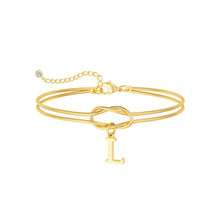 将图片加载到图库查看器，14K Gold Plated Gold Initial Bracelets for Women, Non-Tarnish, Adjustable – view 12