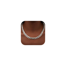 将图片加载到图库查看器，Cuban Link Chain Necklace for Women, Stainless Steel, Waterproof – view 36