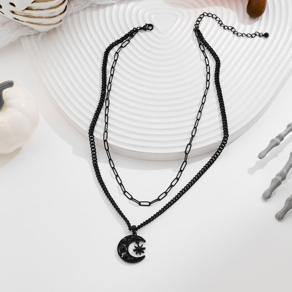Sun And Moon Gothic Necklace For Women – view 5