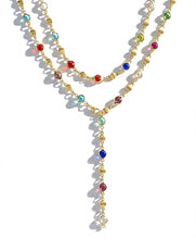 Load image into Gallery viewer, Layered Gold Colorful Necklaces for Women, 14K Gold Plated, Adjustable – view 8