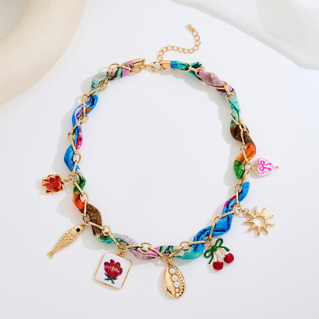 Gold Charms Necklace for Women – view 4