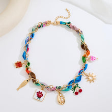 Load image into Gallery viewer, Gold Charms Necklace for Women – view 4