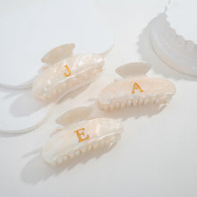 Load image into Gallery viewer, Acrylic Letter J Hair Clips – view 6