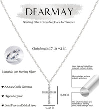 Load image into Gallery viewer, Gold Cross Necklace For Women, Sterling Silver – view 5