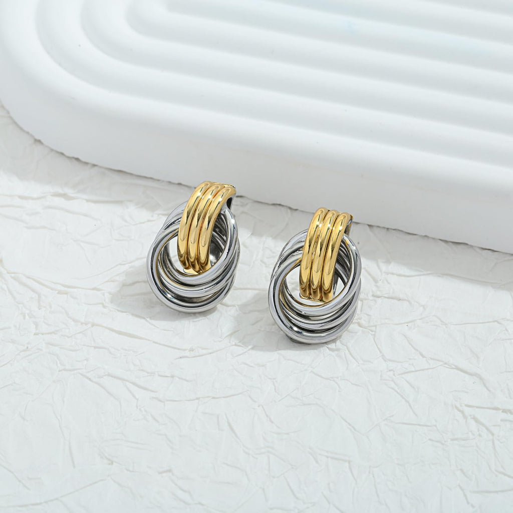 Gold Chain Dangle Earrings, Hypoallergenic