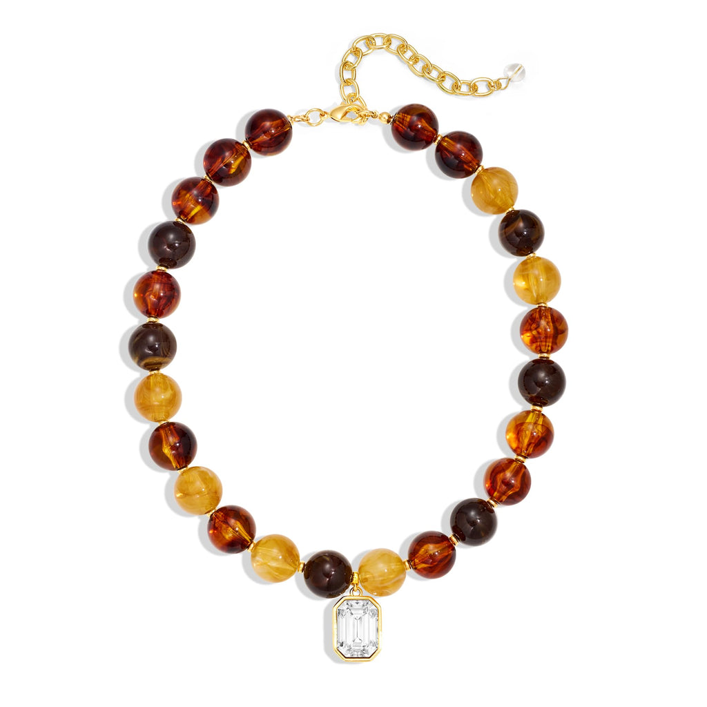 Resin Chunky Beaded Necklace for Women – view 57
